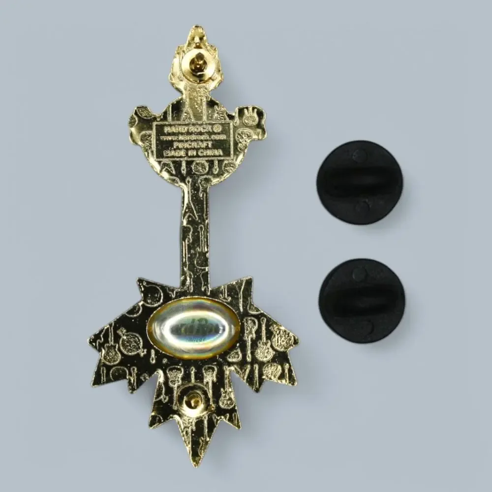 Hard Rock Pin Niagara Falls Canada Red Maple Leaf Guitar - Picture 2 of 2